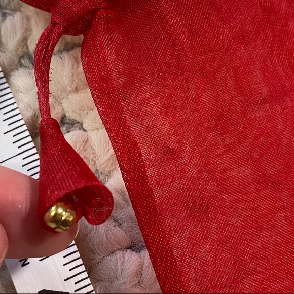 RENE CAOVILLA Signature Red Organza Heels Bag - Picture 8 of 8